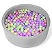 FUBOTRAD Baby Ball Pit for Balls 354 x 118 Round Foam Ball Pits for Kids Toddlers Soft Play Equipment  Balls NOT Included Light Gray - Image 4