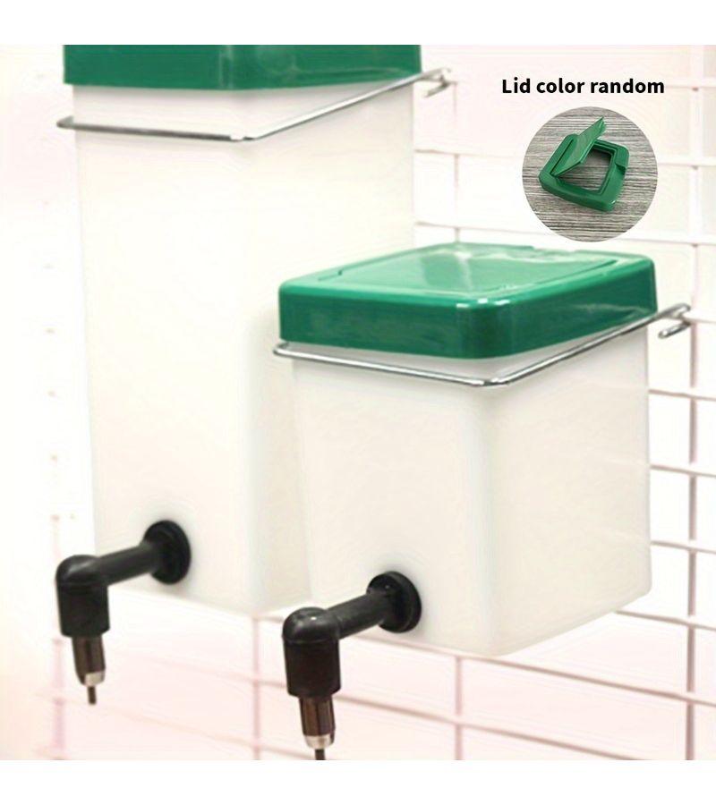 1pc Automatic Gravity Fed Small Pet Feeder And Water Dispenser Portable Hanging Hamster Feeding System With 600ml Capacity Auto Fill Water Bottle For Hamsters Gerbils Mice Turtles Lizards In Cage Or Carrier - Image 3