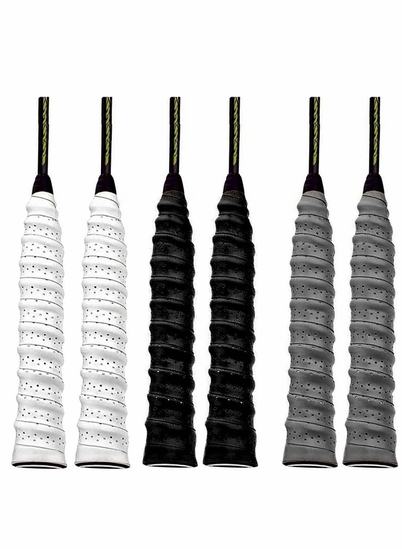 KASTWAVE Racquet Grip, Tennis Badminton Squash Rackets PU Racket Over Grip Tape, Breathable Holes Super Absorbent Anti Slip, Anti-slip Tape racket - Image 1