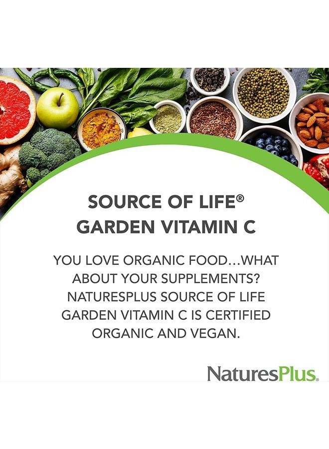 Nature's Plus فيتامين سي من ناتشرز بلس مصدر الحياة - 500 ملغ، 60 كبسولة نباتية - مكمل دعم المناعة من الطعام الكامل، مضاد للأكسدة - نباتي، خالي من الغلوتين - 30 حصة - Image 4