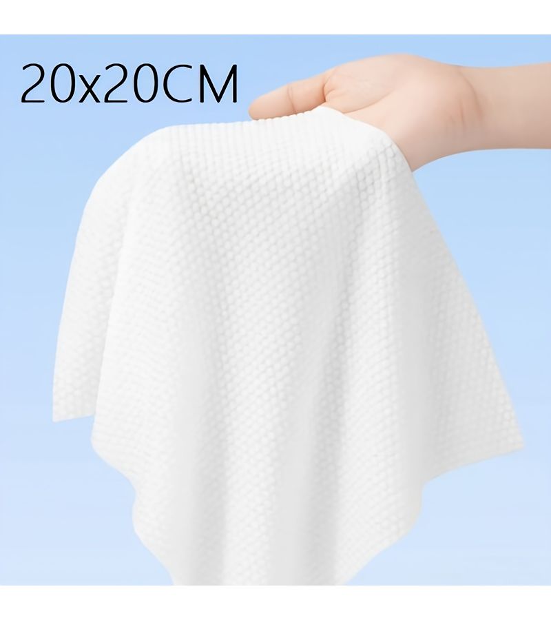 Extra Large Hanging Disposable Face Towels 100pcs Thickened Enlarged Makeup Remover Wipes Super Absorbent Suitable for Sensitive Skin Facial Cleansing Household and Beauty Salon Use - Image 3