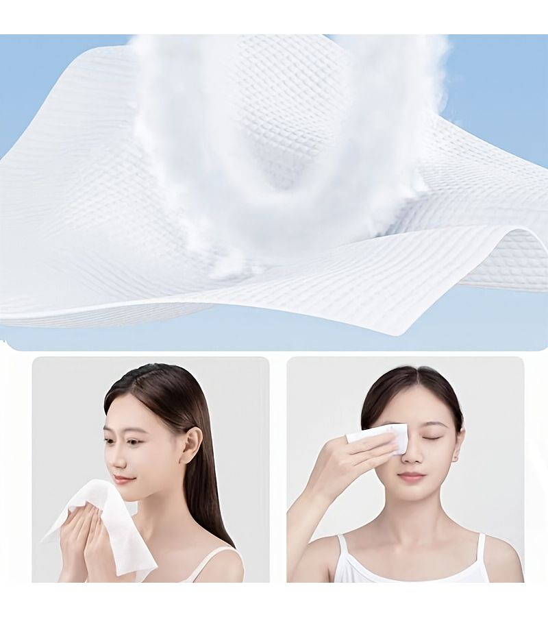 Extra Large Hanging Disposable Face Towels 100pcs Thickened Enlarged Makeup Remover Wipes Super Absorbent Suitable for Sensitive Skin Facial Cleansing Household and Beauty Salon Use - Image 5
