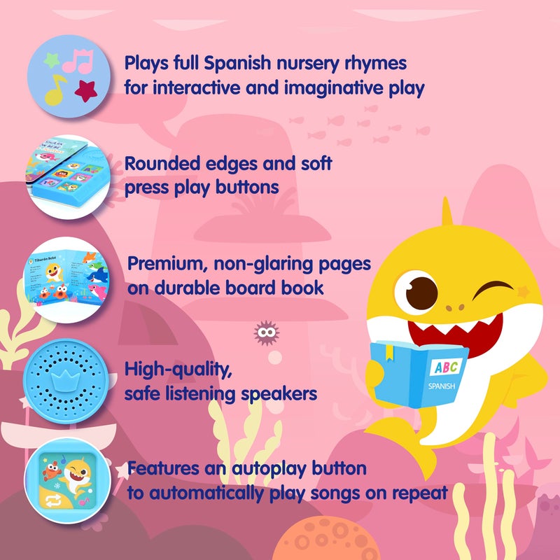 Pinkfong Baby Shark Sing-Alongs 6 Button Sound Book, Pinkfong Baby Shark Nursery Rhymes, Interactive Learning Books for Toddlers, Learning & Education Toys, Baby Shark Gifts - Image 3