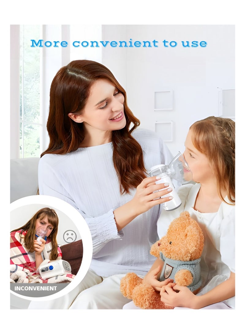 AMCARE Portable Mesh Nebulizer Inhaler, Rechargeable, for Adults & Kids, Ideal for Respiratory Relief at Home & Travel - Image 4