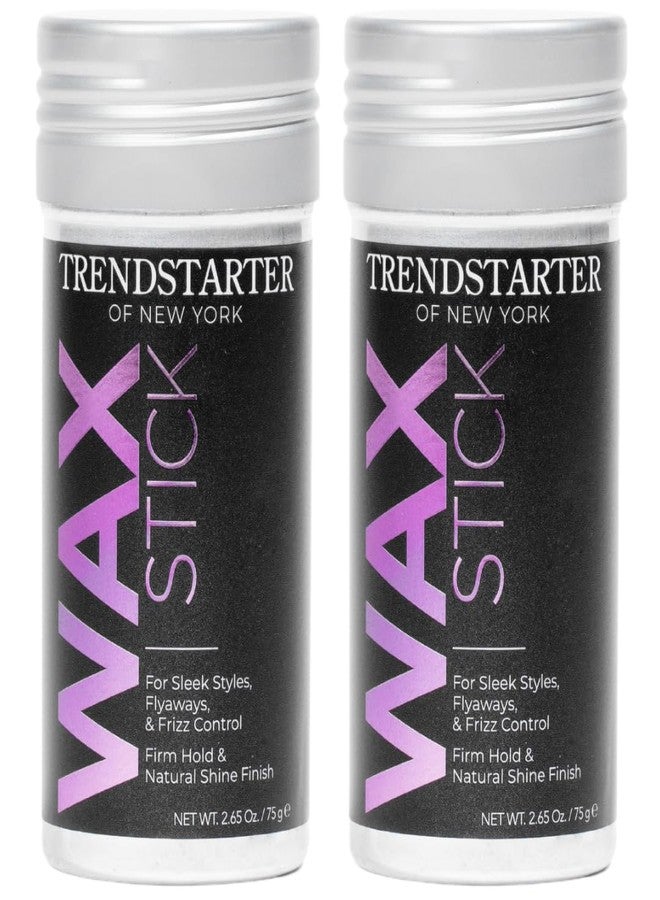 TRENDstarter تريندستارتر - عصا شمع الشعر (75 جرام) (عبوة من 2) - تحكم في التجاعيد - تحكم في الشعر المتطاير - تثبيت قوي ولمعان طبيعي - مستخلص الأفوكادو - تحكم في الشعر طوال اليوم - Image 1