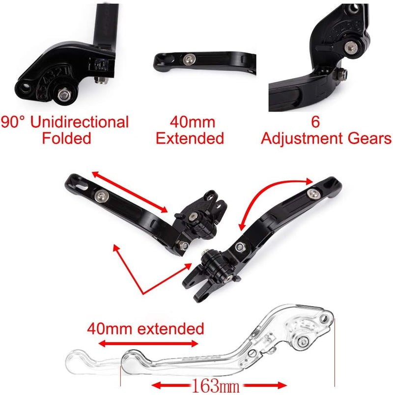 LANQIAN Foldable Extendable Brake & Clutch Levers Set - Image 3