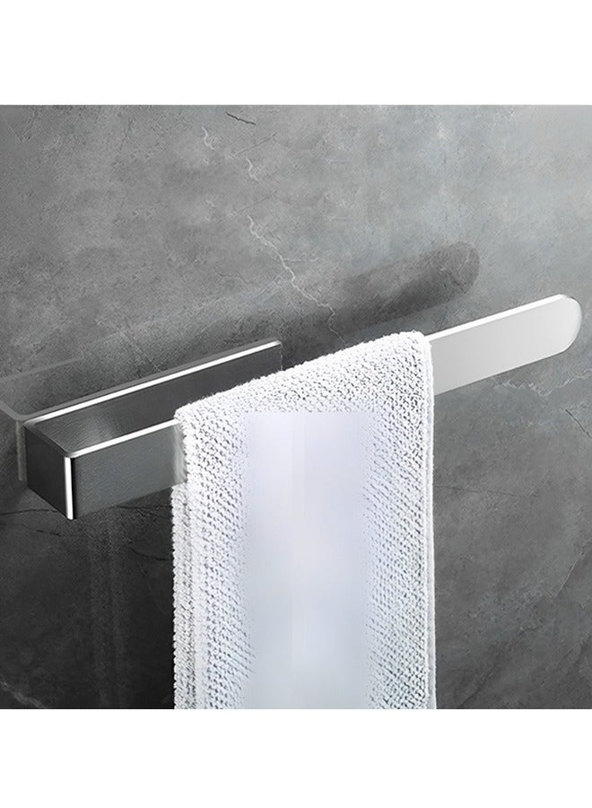 Beauenty Hand Towel Holder/Hand Towel Bar 14.6 Inch Adhesive Towel Holder,Bathroom Face Towel Holder Self,Thicken Stainless Steel Towel Rack for Bathroom Kitchen,NO Drilling(Silver) - Image 3