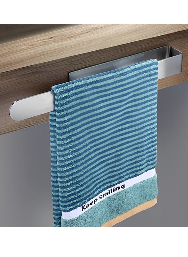 Beauenty Hand Towel Holder/Hand Towel Bar 14.6 Inch Adhesive Towel Holder,Bathroom Face Towel Holder Self,Thicken Stainless Steel Towel Rack for Bathroom Kitchen,NO Drilling(Silver) - Image 5