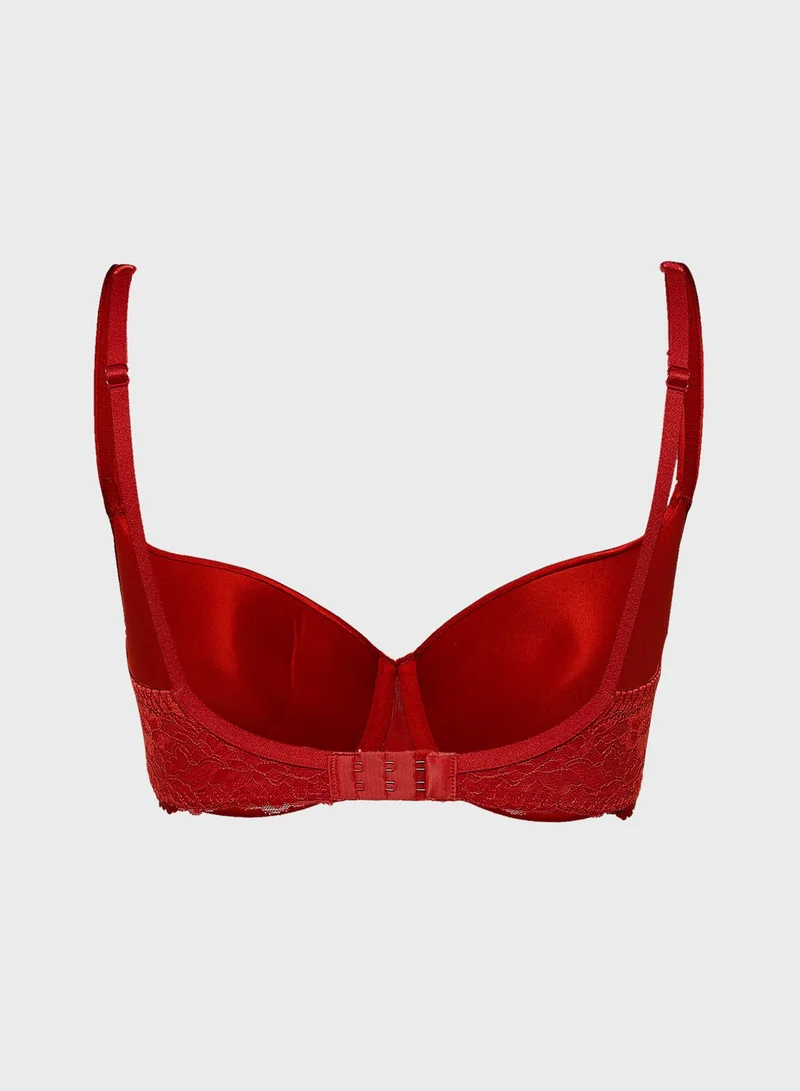 La Senza Balconette Lace Detail Bra