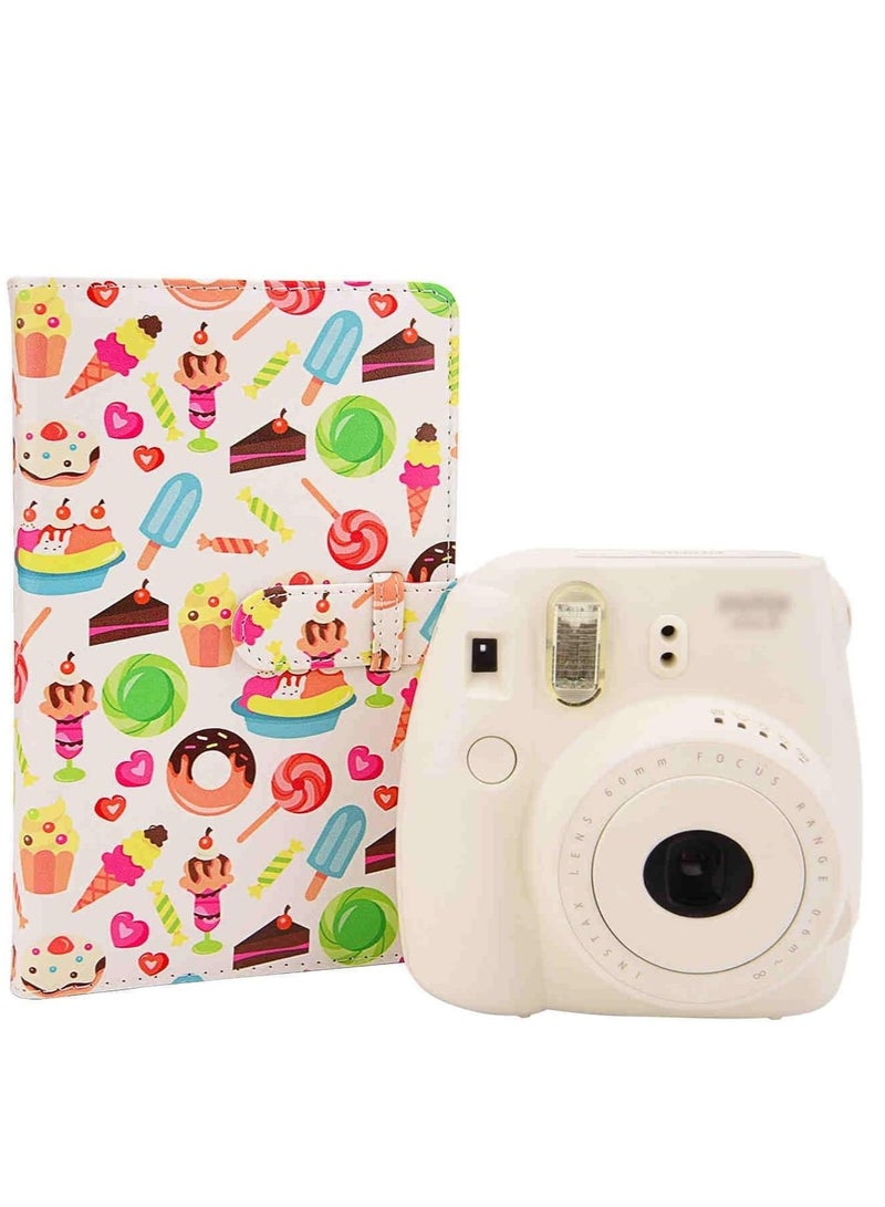 Mmmon 96 Pockets Mini Photo Album for Fujifilm Instax Mini 11 Camera,Card Stamp Storage Book(Candy Pattern) - Image 2