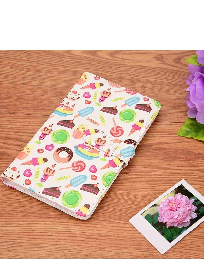 Mmmon 96 Pockets Mini Photo Album for Fujifilm Instax Mini 11 Camera,Card Stamp Storage Book(Candy Pattern) - Image 4