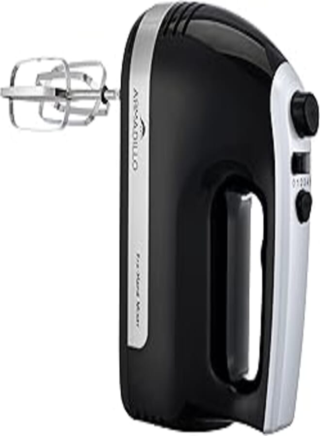 Armadillo Hand Mixer 500 Watt- 5 Speed - Black