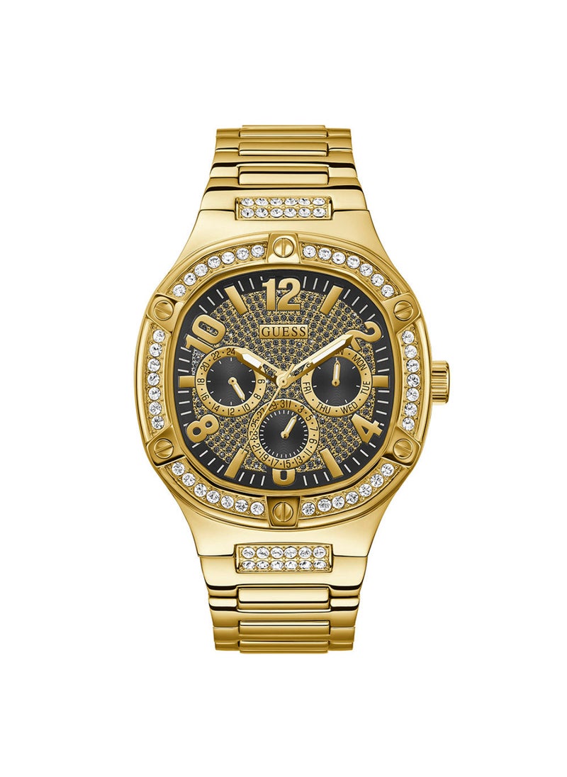 GUESS ساعة GUESS للرجال متعددة الوظائف باللون الذهبي - GW0576G2  - Image 1