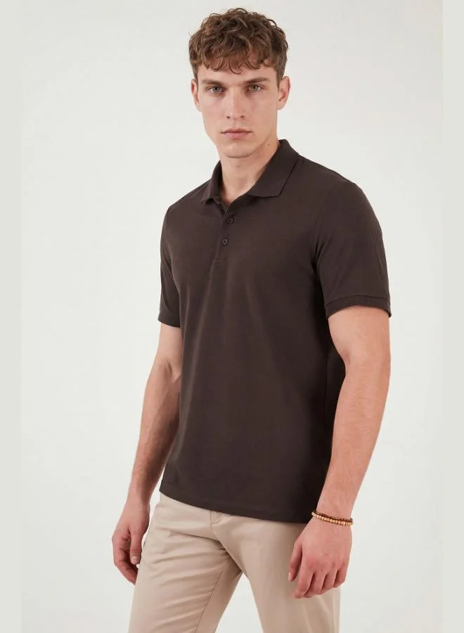 Buratti  Buratti Cotton Regular Fit Button-Down Polo Collar T-Shirt Men's POLO COLLAR T-SHIRT 5902127 for Men | Best Price UAE