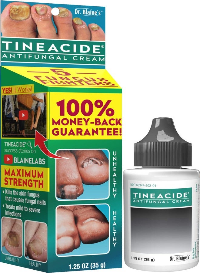 Dr. Blaine's كريم تينيسيد المضاد للفطريات من دكتور بلين، 1.25 أونصة (3 عبوات) - Image 1