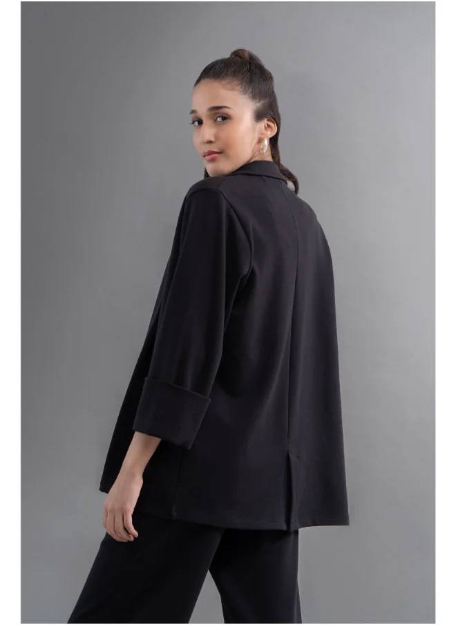 NeceSera SnugKnit Black Blazer