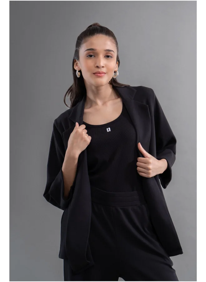 NeceSera SnugKnit Black Blazer