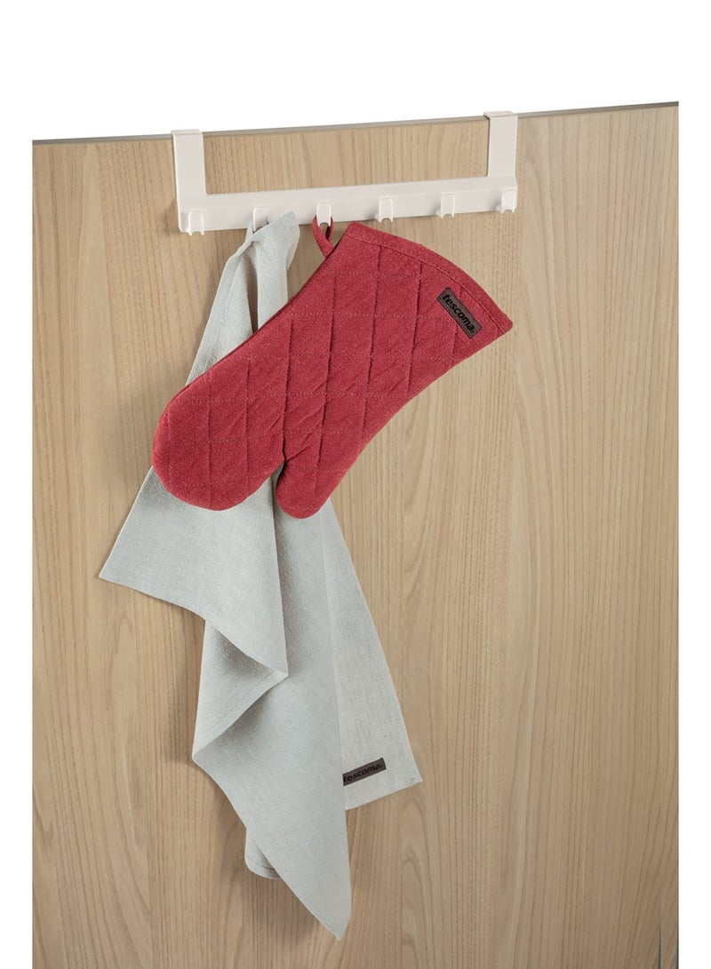 tescoma Flexispace Suspension Bar With Hooks 30Cm Kitchen Cabinet Towel Bar Holder Towel And Wash Cloth Hanging Storage Accessories - Image 3