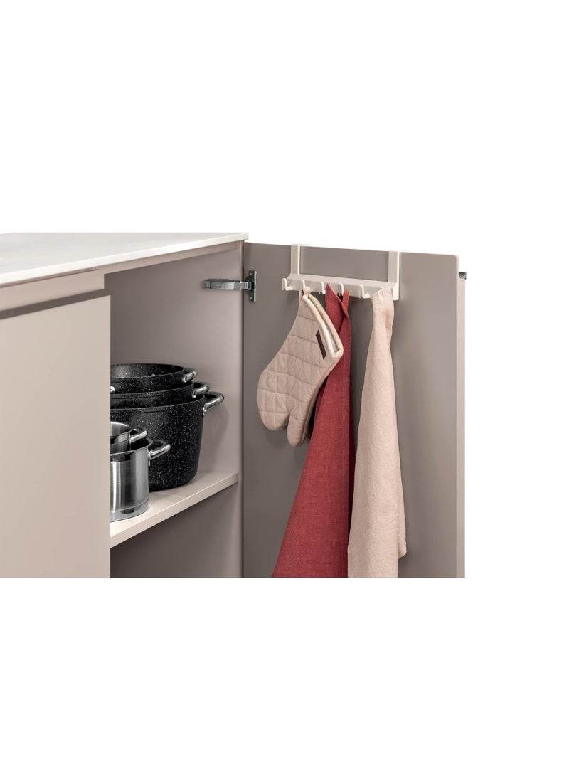 tescoma Flexispace Suspension Bar With Hooks 30Cm Kitchen Cabinet Towel Bar Holder Towel And Wash Cloth Hanging Storage Accessories - Image 2