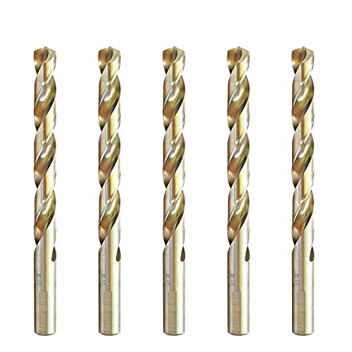 ENGTOOL MAXTOOL 11/32" 5PCs Identical Jobber Length Drill Bits HSS M2 Twist Drill Bits Fully Ground Bright Straight Shank with 3-Flat; JBF02W13R22E5 - Image 1