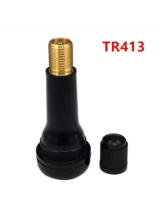 10Pcs TR413 Snap In Rubber Valve Stems For Tubeless Tyres Universal Vacuum Repair Tool - Image 3