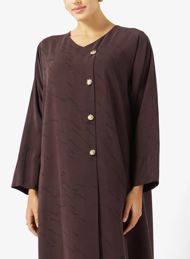 Khizana  Printed Abaya for Women | Best Price UAE