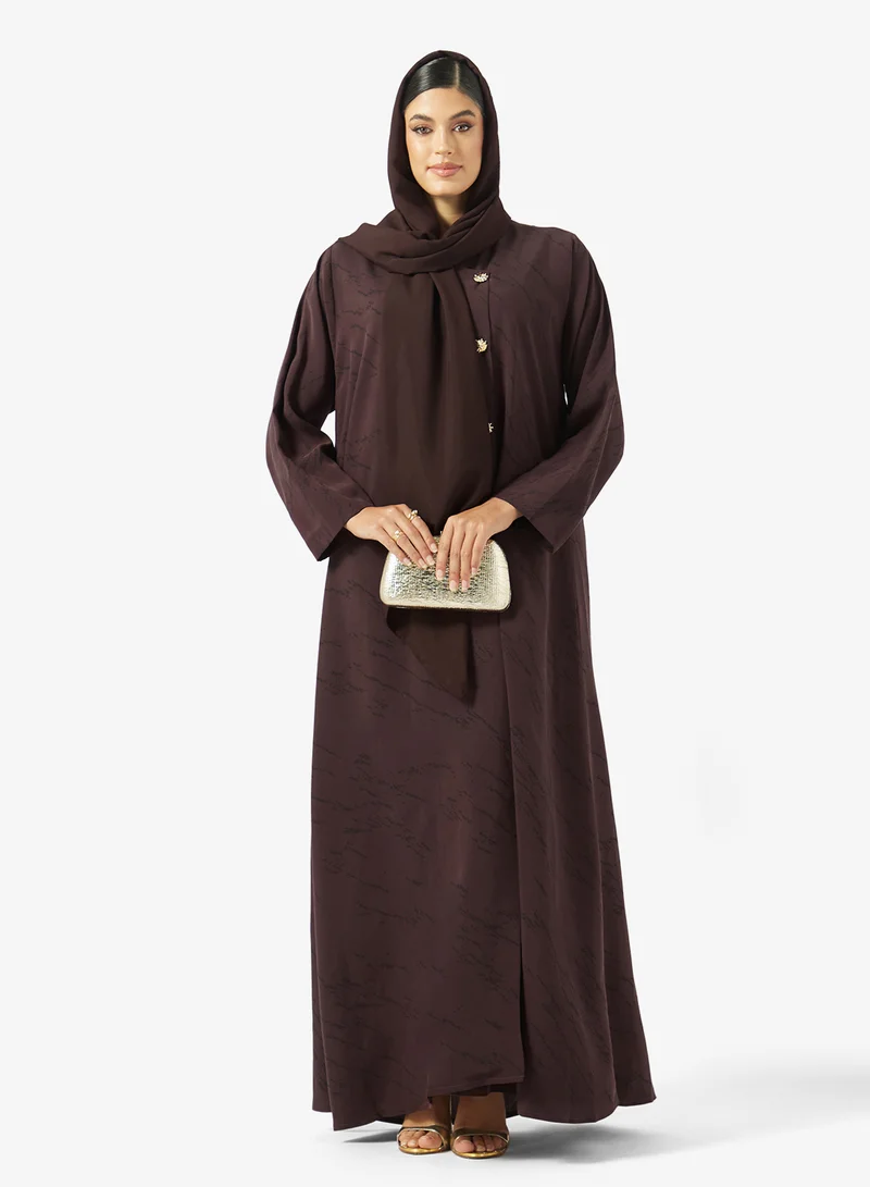 Khizana Printed Abaya