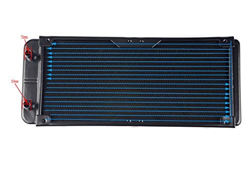 BXQINLENX 18 Pipe Aluminum Heat Exchanger Radiator for PC CPU CO2 Laser Water Cool System Computer 240mm(A) - Image 5