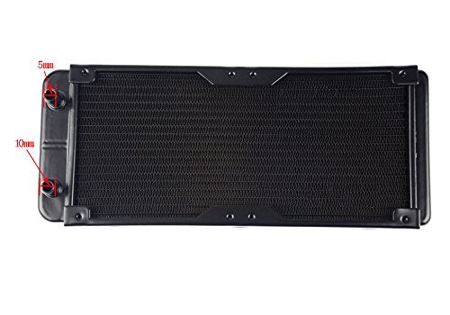 BXQINLENX 18 Pipe Aluminum Heat Exchanger Radiator for PC CPU CO2 Laser Water Cool System Computer 240mm(A) - Image 3