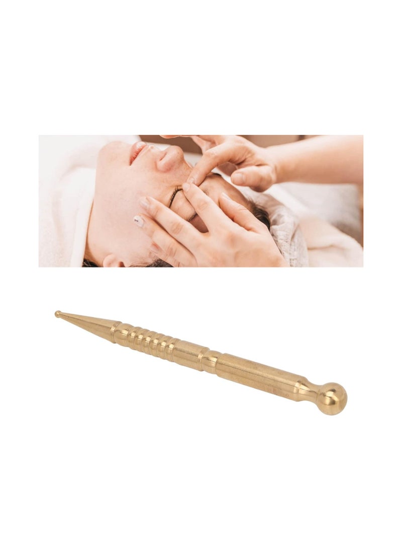 Generic 1pcs Face Eye Acupressure Bar Men Women Brass Body Relaxing Manual Acupuncture Pen Deep Tissue Massage Tool  - Image 3