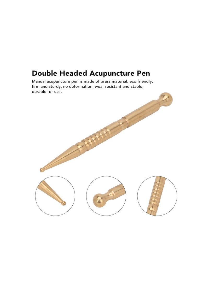 Generic 1pcs Face Eye Acupressure Bar Men Women Brass Body Relaxing Manual Acupuncture Pen Deep Tissue Massage Tool  - Image 4
