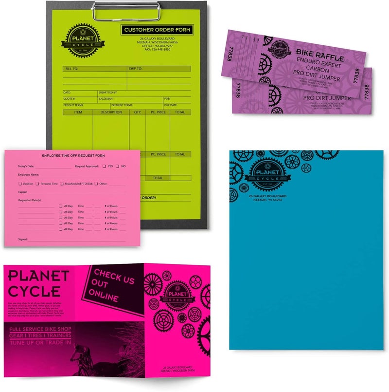 Neenah Astrobrights® Bright Color Paper, 24 Lb, Assorted Mini Pack, 200 Sheets - Image 5