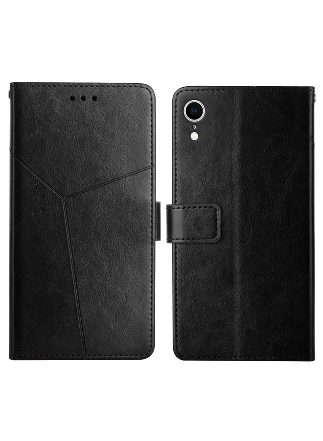 S-TOP Case For iPhone XR Y Stitching Horizontal Flip Leather Phone Case with Holder & Card Slots & Wallet & Photo Frame - Image 1