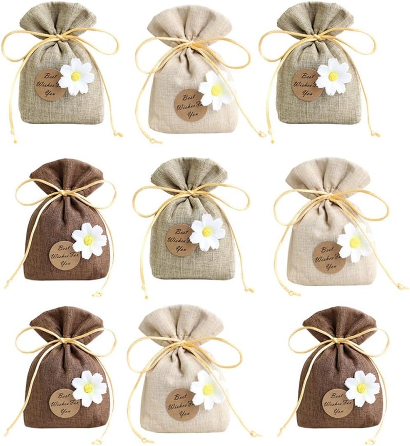 Trendy widespread design BESPORTBLE 9pcs Hanging Empty Sachet Bags Drawstring Fragrance Pouches Cotton Linen Material for Closet Bedroom Car Decor Mixed Colors with Flower Cards All territory compatible build Local inventory listed item Fast warehouse picking Advanced minimal build KSA stocked goods Market aligned local stock Space saving design picks Nationwide warehouse layout Demand-based stock planning Wear resistant upgraded material General standard crafted Wide daily application Gulf climate tested upgraded quality Diverse operation compatible Multi-style matching design Light & heavy use compatible Coast & inland available Long term use design Globally trusted affordable quality Assorted trendy color picks Newly stocked local goods Foldable Multi stock guarantee supply Standard fit - Image 1