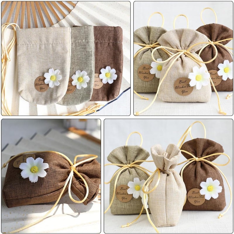 Trendy widespread design BESPORTBLE 9pcs Hanging Empty Sachet Bags Drawstring Fragrance Pouches Cotton Linen Material for Closet Bedroom Car Decor Mixed Colors with Flower Cards All territory compatible build Local inventory listed item Fast warehouse picking Advanced minimal build KSA stocked goods Market aligned local stock Space saving design picks Nationwide warehouse layout Demand-based stock planning Wear resistant upgraded material General standard crafted Wide daily application Gulf climate tested upgraded quality Diverse operation compatible Multi-style matching design Light & heavy use compatible Coast & inland available Long term use design Globally trusted affordable quality Assorted trendy color picks Newly stocked local goods Foldable Multi stock guarantee supply Standard fit - Image 3