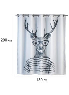 Wenko Shower Polyster Curtain Mr.Deer Flex Antimou 180 X 200cm  - Image 2