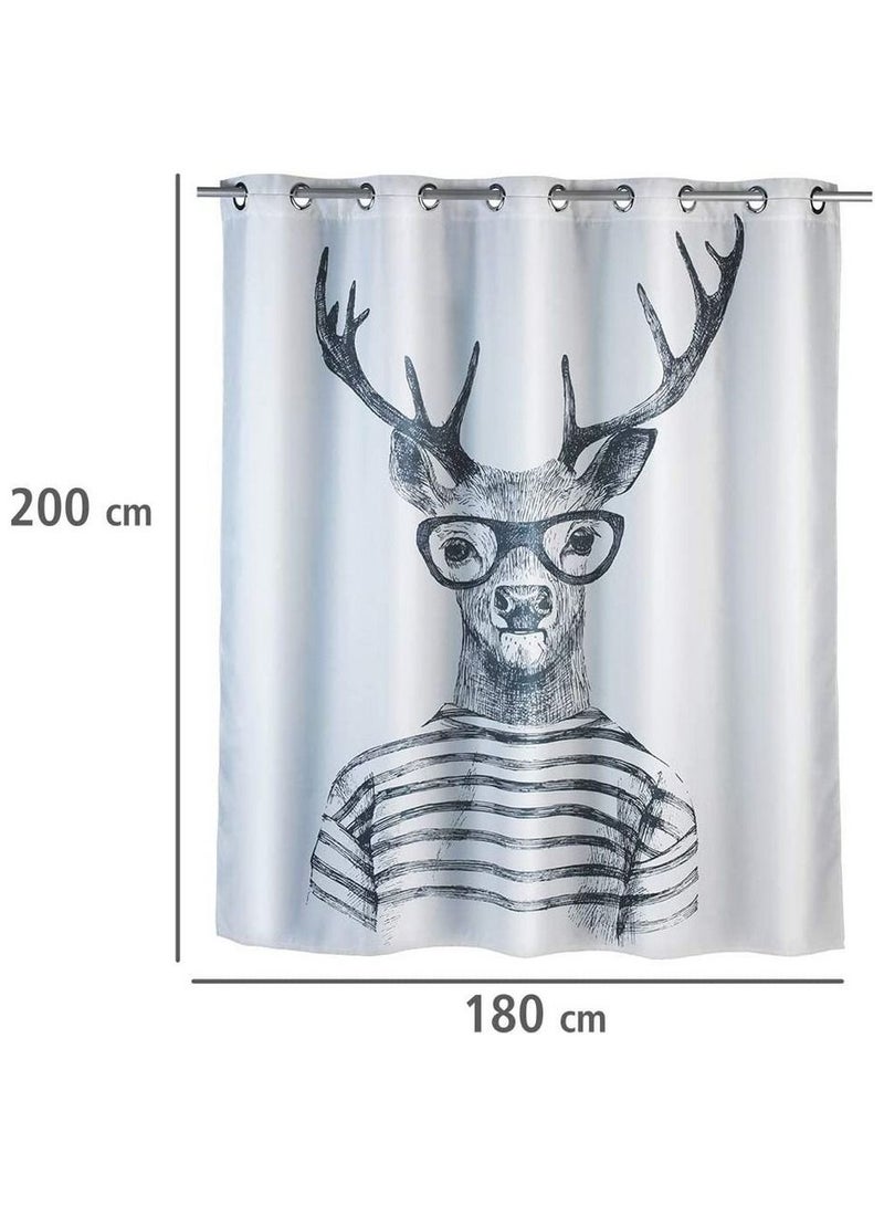 Wenko Shower Polyster Curtain Mr.Deer Flex Antimou 180 X 200cm - Image 2