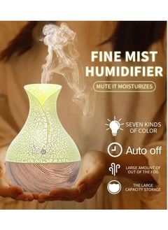 فازه فواحه  - الفواحة بإنارة 7 الوان ممكن اضافة عطر مائي لتزويد البخار بلمسة عطرية ناعمة في السيارة او البيت او المكتب