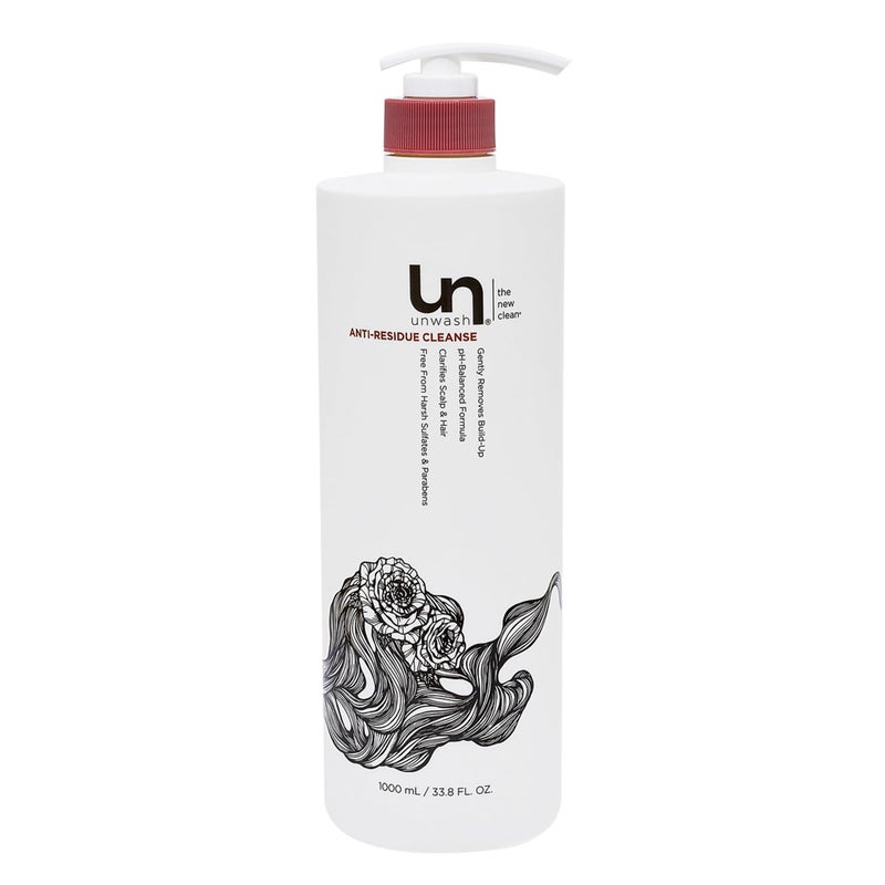 unwash AntiResidue Cleanse  Gentle PhBalanced Clarifying Shampoo for BuildUp Dirt and Oil Safe for All Hair Types 338 fl oz