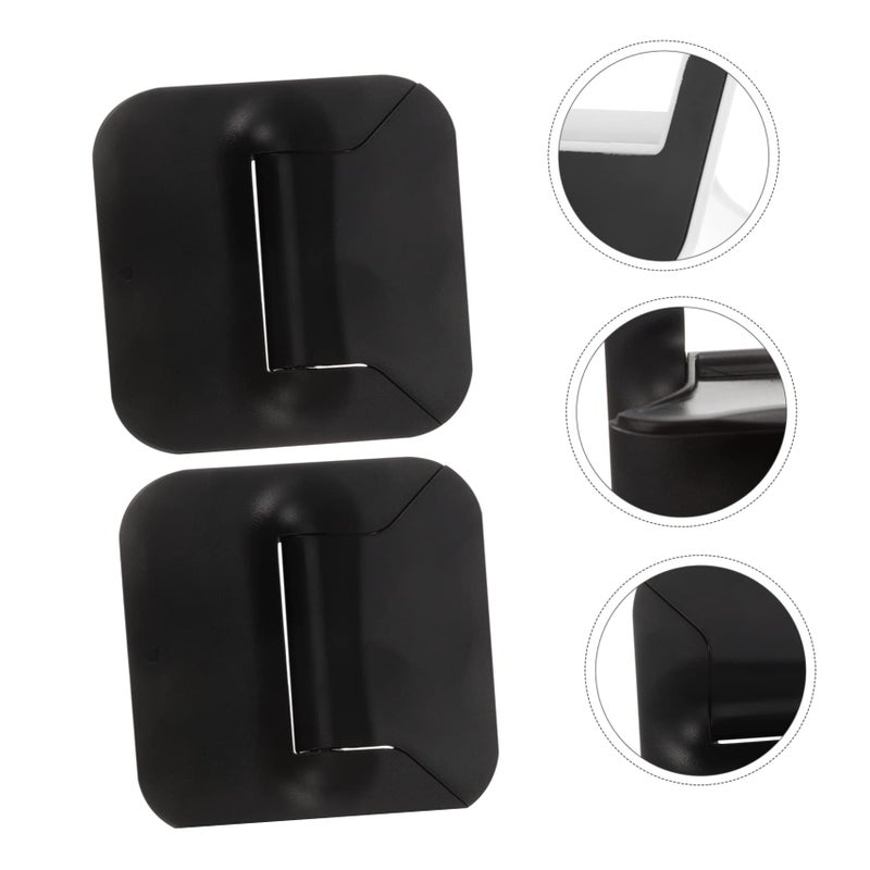 Black Folding Laptop Stand 2 Pack Portable Ergonomic Holder for Desktop Heat Dissipation - Image 4