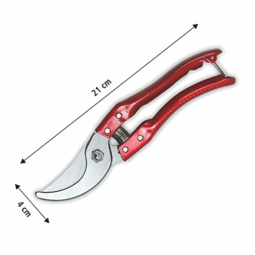 TOMAHAWK® Heavy Duty Premium Stainless Steel Sharp Flower Cutter Plant Cutter Blade Gardening Jaw & Spring Scissors Tool with Smart Lock Ideal for Home Cutting Plants, Branches and Leaf - Image 5
