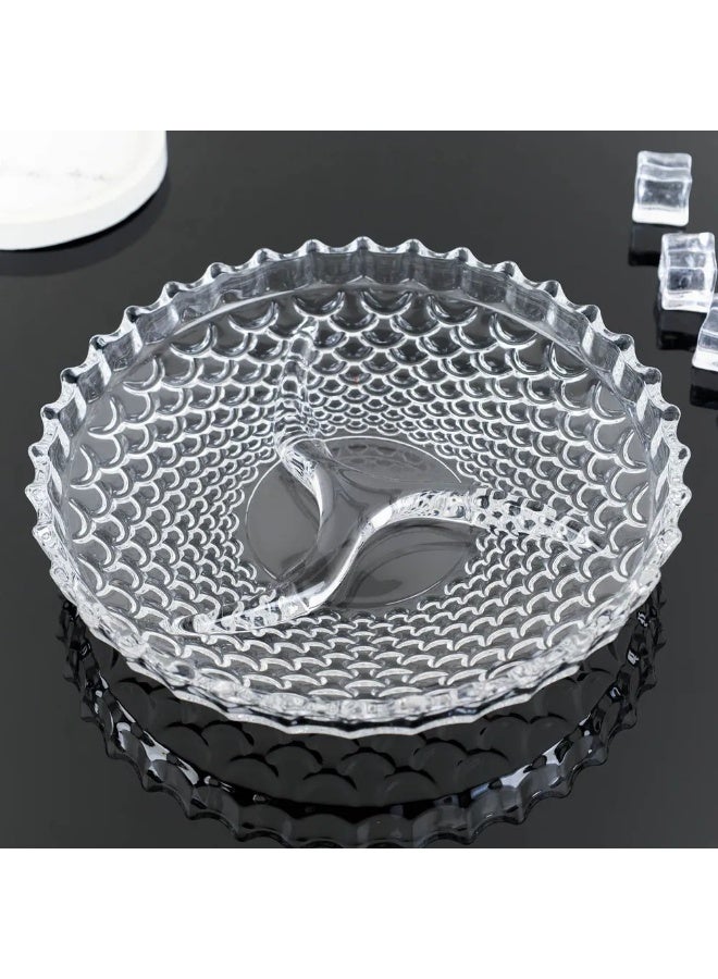 صحن زجاج مدور مقسم 226X39 مم - Image 1