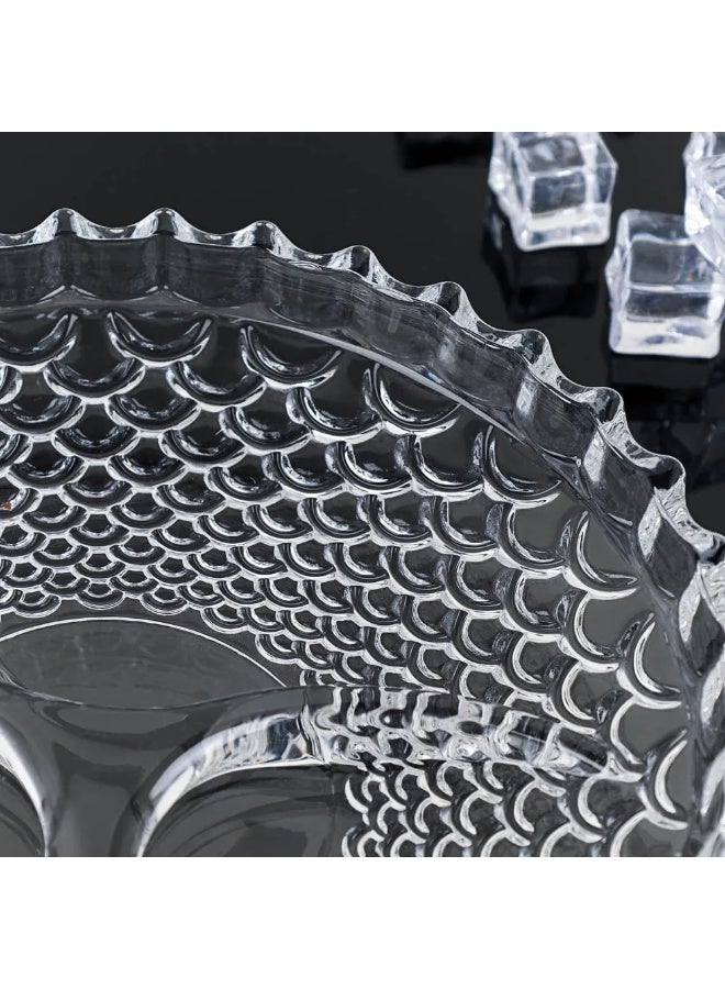 صحن زجاج مدور مقسم 226X39 مم - Image 2