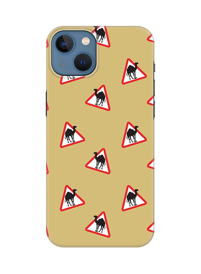 Stylizedd Case for iPhone 15 Plus Slim Snap Classic Series Mobile Cover Hard PC Shield Matte Finish Phone CasePrint - Camel Signs - Image 1