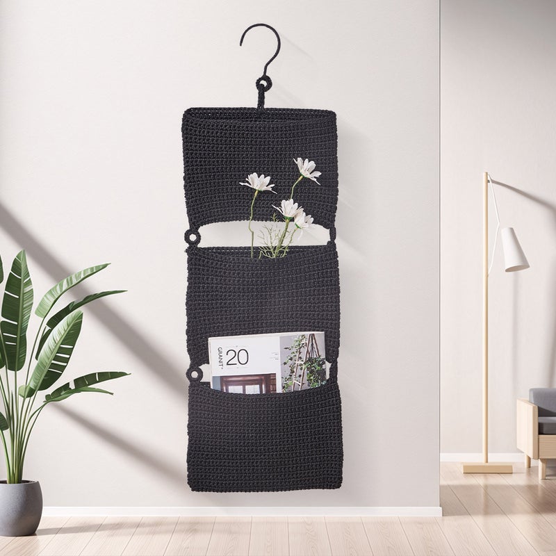 Woven Storage Tapestry Hanging Organizer - Image 3