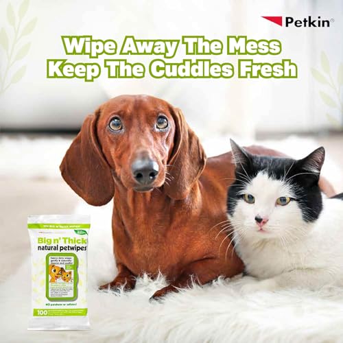Petkin Big N' Thick Natural Petwipes 100 ct - Image 5