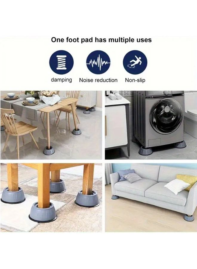 4pcs Heavy Duty Anti Slip Washing Machine Feet Pads Non Shock Levelers - Image 5