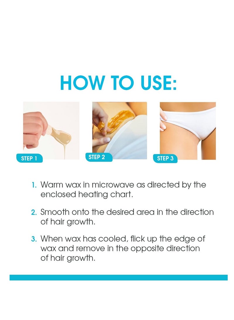 Surgiwax Surgi Wax Brazilian Hard Wax Waxing Kit for Private Parts, 4 Ounce Boxes (Pack of 3)