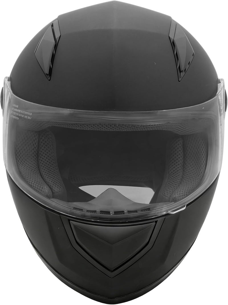 Zorax خوذة دراجة نارية كاملة الوجه ZORAX ZOR-817 باللون الأسود غير اللامع ECE 2206 - Image 4