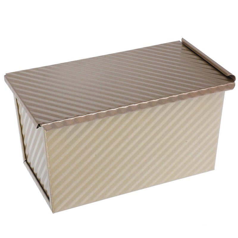 9x5 Inch Nonstick Metal Loaf Pan With Lid Corrugated Bread Baking Pan For Oven - Image 2